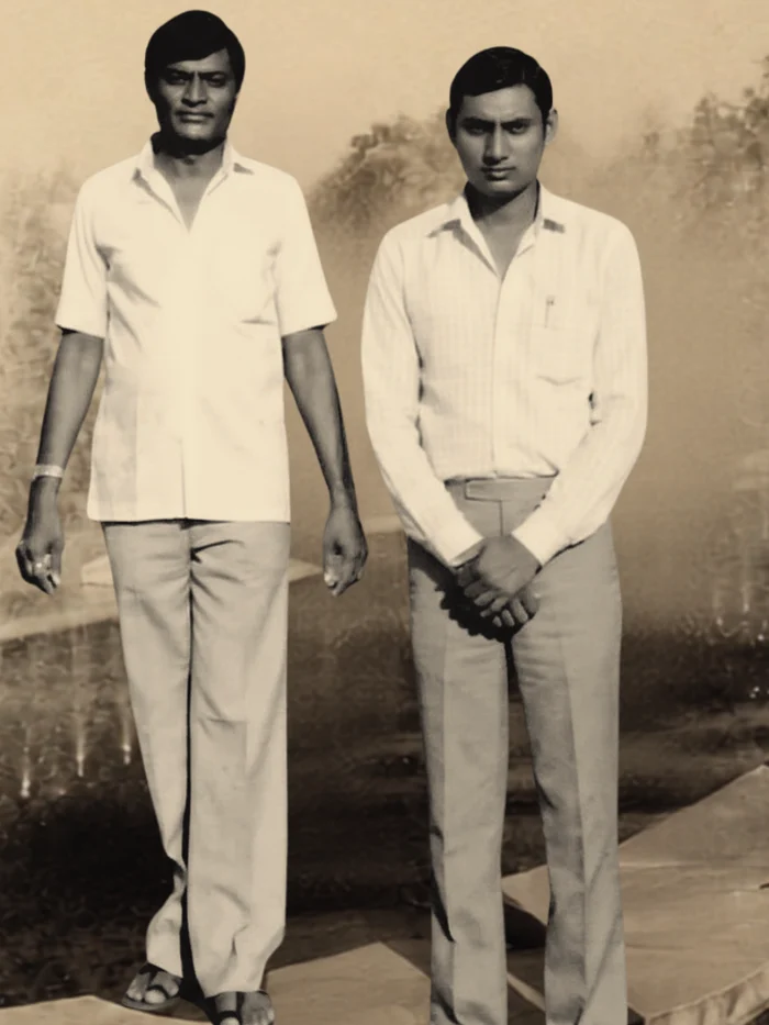 Bhikhabhai and Vallabhbhai Vaghani as young men