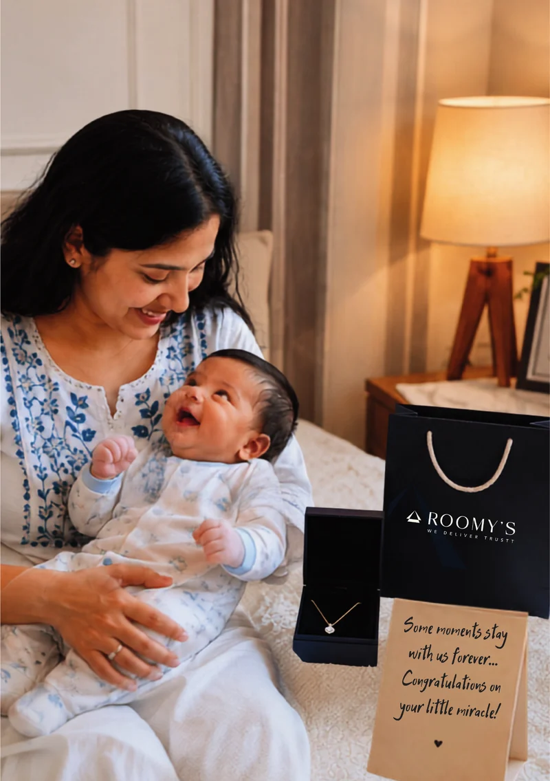 A mother holding her newborn baby